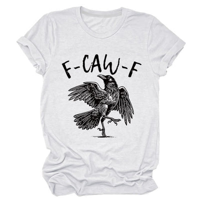 🔥LAST DAY 50% OFF ✨Humorous Crow Graphic T-Shirt – Say It With a Caw!