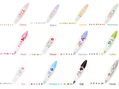 💕Each $3.99✨Add three to cart🔥DIY Cute Animals Press Type Decorative Pen
