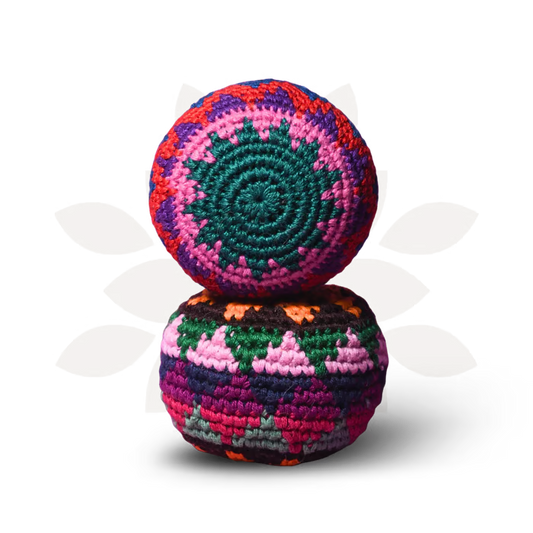 ⏰🔥LIMITED TIME 50% OFF! 🌈 Knit Multicolor Hacky Sack – Stress-Relief, Fun & Portable (2.5" Diameter) ✨