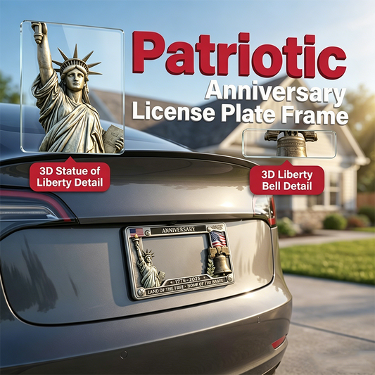 ⏰🎁Heavy-Duty Iron Anniversary License Plate Frame
