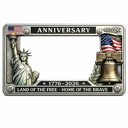 ⏰🎁Heavy-Duty Iron Anniversary License Plate Frame